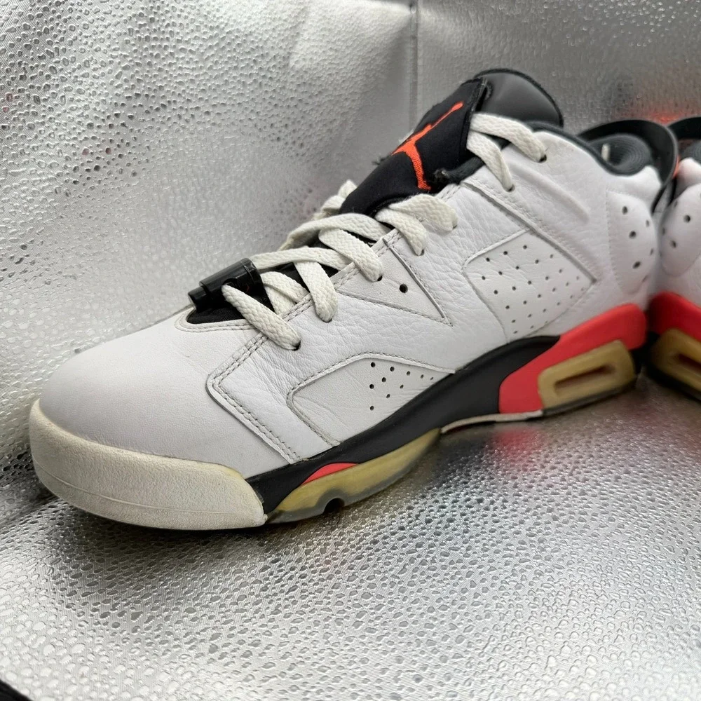 Size 10‎ Air Jordan 6 White Infrared Men Comfort Basketball Shoes 304401-123